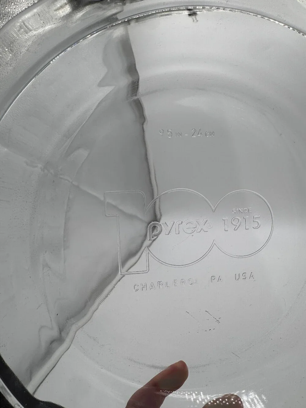 Pyrex 100th-Anniversary Pie Plate 9.5